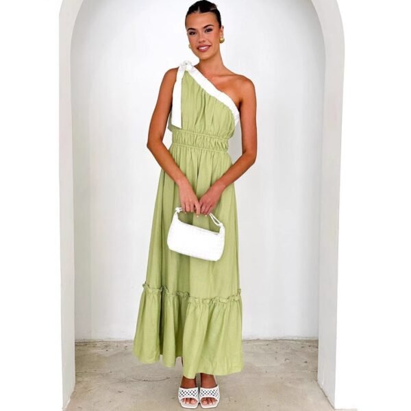 Gabriella One Shoulder Tie Up Dress
