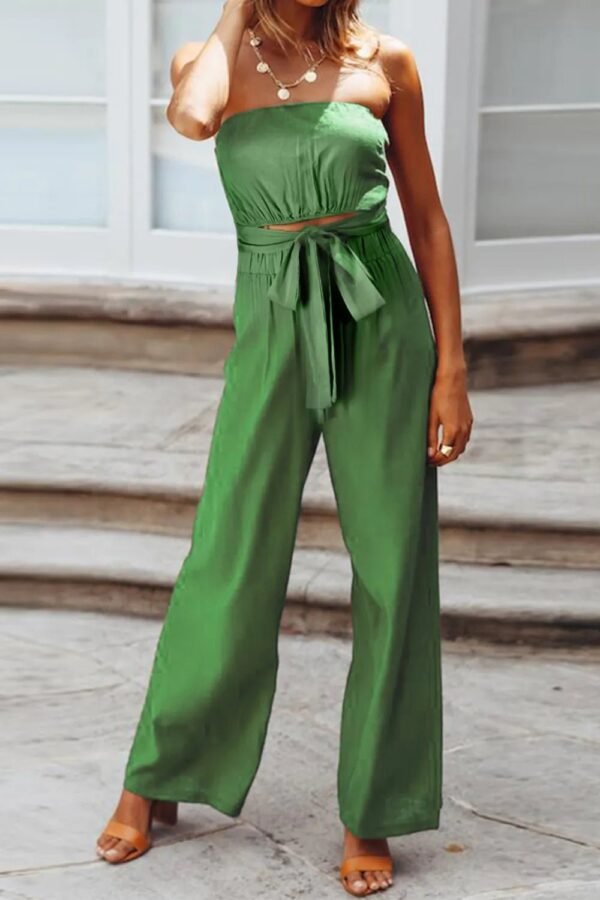 Mylene Strapless Wide Leg Jumpsuit