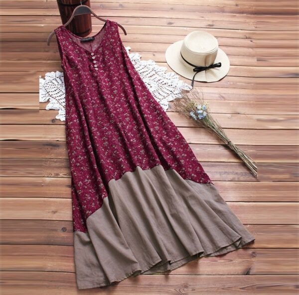 Petrona Printed Cotton Dress